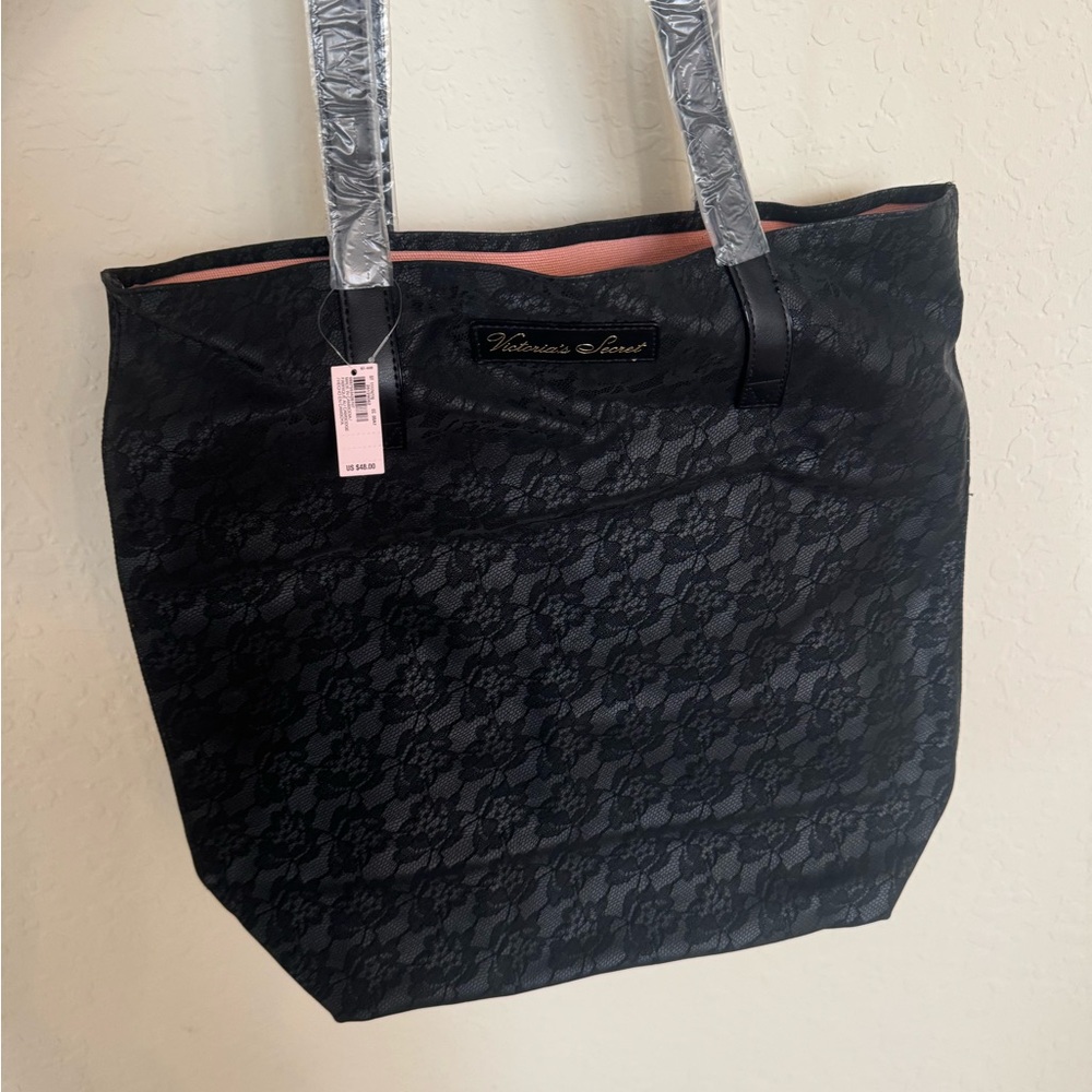 victoria's secret lace tote bag NWT